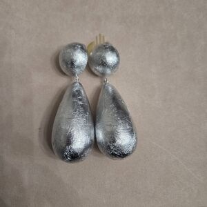Elegant Silver NYAH KHOI  Drop Earrings. Brand New SIZE SMALL